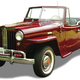 1949 Jeepster, included merely for its stunning beauty. Noteworthy: unlike its contemporary CJs, not only did it have a glovebox, it had a locking glovebox.